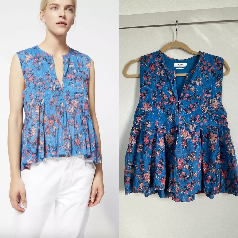 275 Isabel Marant Etoile Floral Top Size 4
